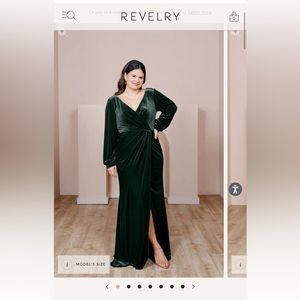 Revelry bridesmaids/formal dress in Emerald